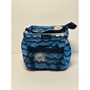 Thirty One small basket bag storage tote blue sharks